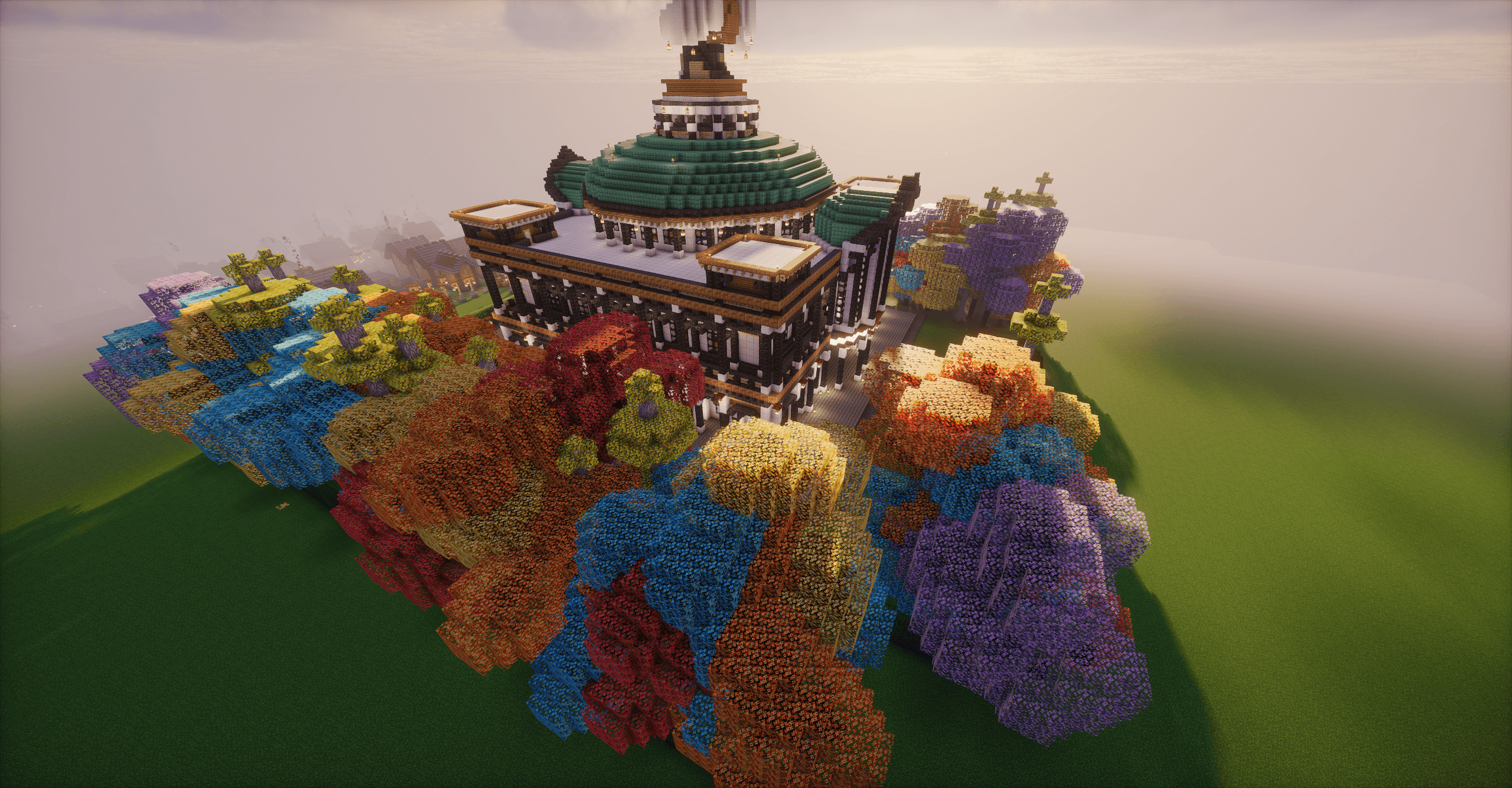 剧院周边人造密林外景